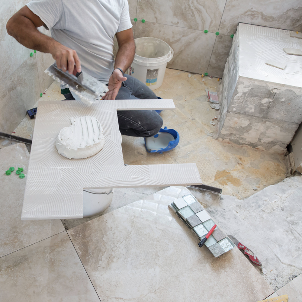 bathroom tiling